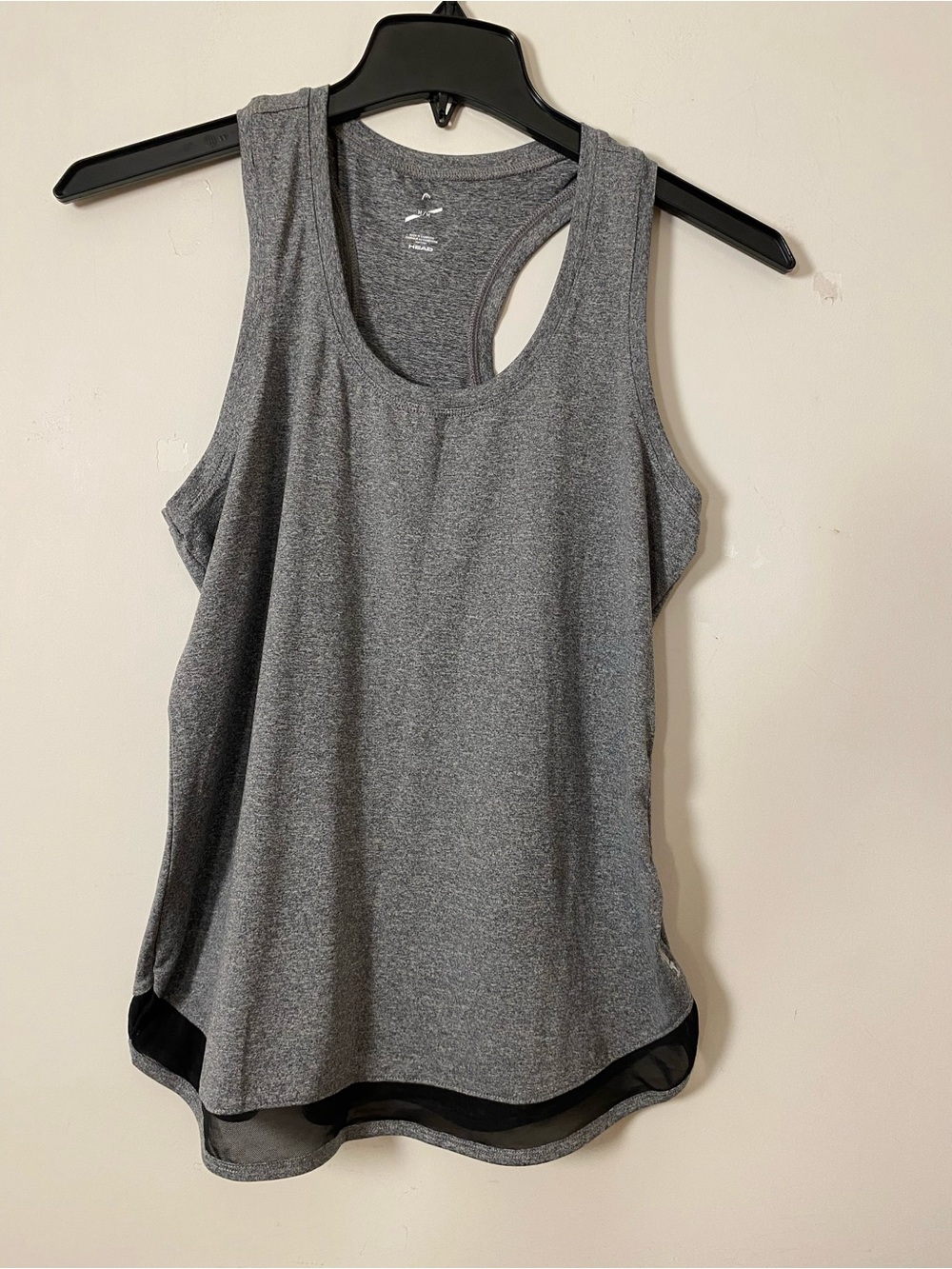 Head Women's Gray Racerback Athletic Tank Top